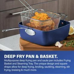 Classic Blue 20-Piece Aluminum Ultra-Durable Non-Stick Diamond Infused Cookware and Bakeware Set by GRANITESTONE -Cookware Sales Shop classic blue granitestone pot pan sets 7291 a0 1000