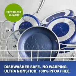 Classic Blue 5.5 in. Aluminum Non-Stick Diamond Infused Mini Fry Pan by GRANITESTONE 14 Classic Blue 5.5 in. Aluminum Non-Stick Diamond Infused Mini Fry Pan by GRANITESTONE -Cookware Sales Shop classic blue granitestone skillets 7031 44 1000