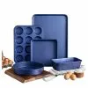 Pro Classic Blue 5-Piece Titanium and Diamond Infused Non-Stick Bakeware Set by GRANITESTONE 1 Pro Classic Blue 5-Piece Titanium and Diamond Infused Non-Stick Bakeware Set by GRANITESTONE -Cookware Sales Shop classic blue granitestone skillets 7202 64 1000