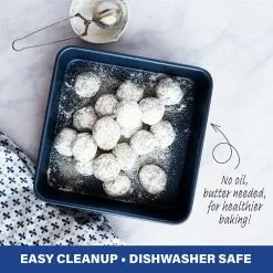 Pro Classic Blue 5-Piece Titanium and Diamond Infused Non-Stick Bakeware Set by GRANITESTONE -Cookware Sales Shop classic blue granitestone skillets 7202 fa 1000