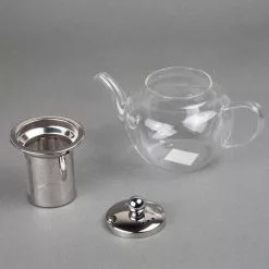 600 ml, 20 oz. (2.7 cup) Clear Glass Tea Pot with Stainless Steel Removable Lid and Infuser Basket by Creative Home 10 600 ml, 20 oz. (2.7 cup) Clear Glass Tea Pot with Stainless Steel Removable Lid and Infuser Basket by Creative Home -Cookware Sales Shop clear creative home tea kettles 01165 4f 1000