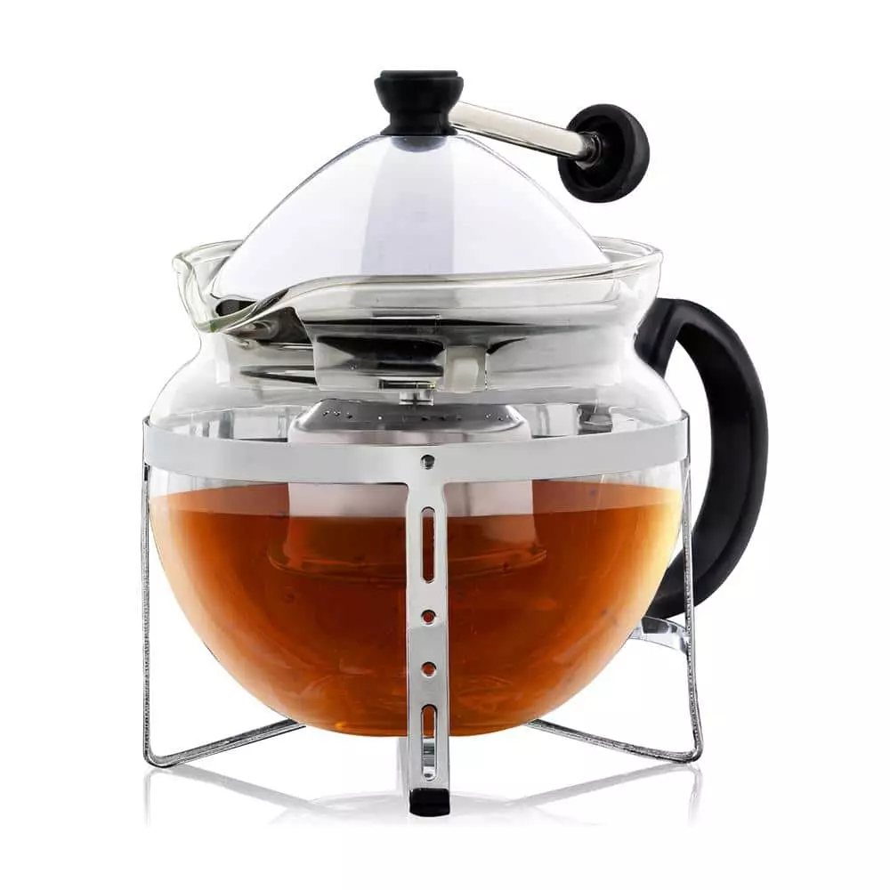 2-Cup Glass Tea Pot with Removable Stainless-Steel Infuser by OVENTE 4 2-Cup Glass Tea Pot with Removable Stainless-Steel Infuser by OVENTE - Image 2