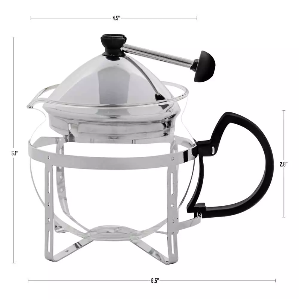 2-Cup Glass Tea Pot with Removable Stainless-Steel Infuser by OVENTE 8 2-Cup Glass Tea Pot with Removable Stainless-Steel Infuser by OVENTE - Image 6