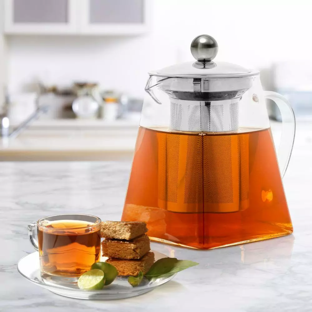 3-Cup Glass Tea Pot with Removable Stainless-Steel Infuser by OVENTE 10 3-Cup Glass Tea Pot with Removable Stainless-Steel Infuser by OVENTE - Image 8