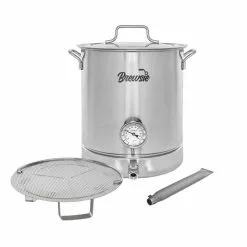 10 Gal/ 40 Quart Stainless Steel Home Brew Kettle w/Dual Filtration by Concord