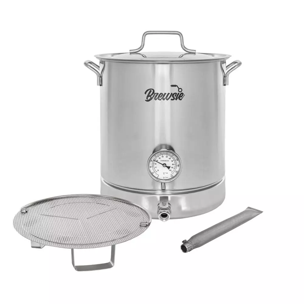 10 Gal/ 40 Quart Stainless Steel Home Brew Kettle w/Dual Filtration by Concord 3 10 Gal/ 40 Quart Stainless Steel Home Brew Kettle w/Dual Filtration by Concord