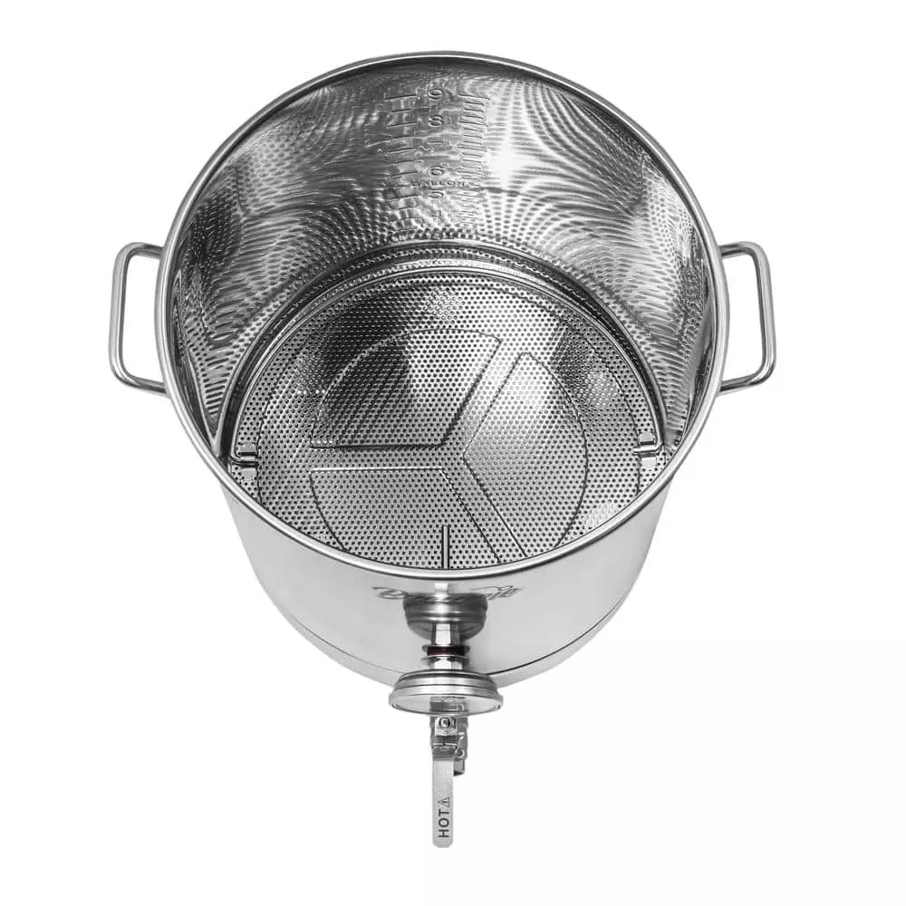 10 Gal/ 40 Quart Stainless Steel Home Brew Kettle w/Dual Filtration by Concord 4 10 Gal/ 40 Quart Stainless Steel Home Brew Kettle w/Dual Filtration by Concord - Image 2