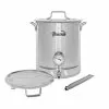 16 Gal/ 64 QT Stainless Steel Home Brew Kettle w/Dual Filtration by Concord 1 16 Gal/ 64 QT Stainless Steel Home Brew Kettle w/Dual Filtration by Concord -Cookware Sales Shop concord stock pots bew 16fk 64 1000