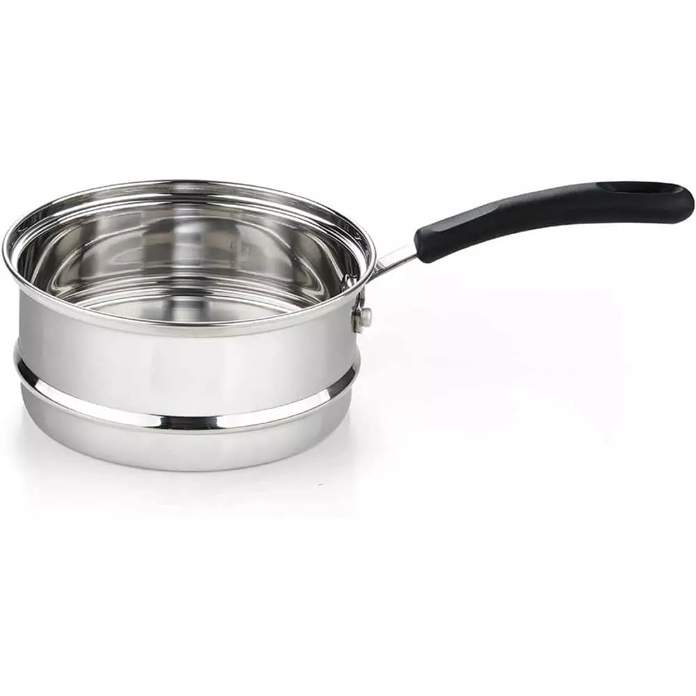 2 Quarts Stainless Steel Double Boiler, Silver by Cook N Home 5 2 Quarts Stainless Steel Double Boiler, Silver by Cook N Home - Image 3