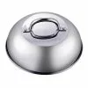 9.5 in./24 cm Stainless Steel Grill Cooking Steaming Dome Lid Cover by Cook N Home