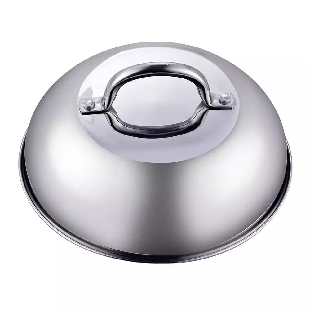 9.5 in./24 cm Stainless Steel Grill Cooking Steaming Dome Lid Cover by Cook N Home 3 9.5 in./24 cm Stainless Steel Grill Cooking Steaming Dome Lid Cover by Cook N Home