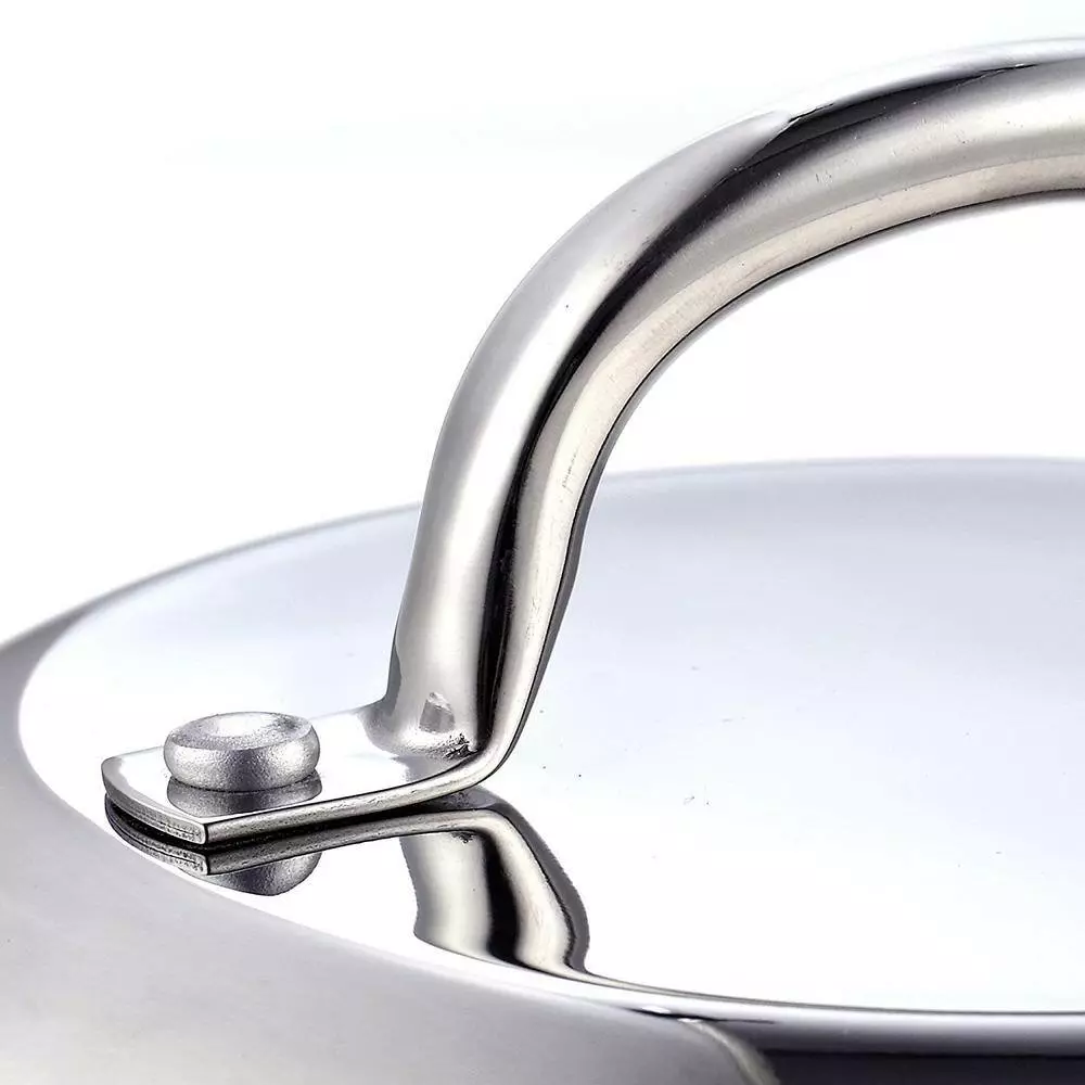 9.5 in./24 cm Stainless Steel Grill Cooking Steaming Dome Lid Cover by Cook N Home 4 9.5 in./24 cm Stainless Steel Grill Cooking Steaming Dome Lid Cover by Cook N Home - Image 2