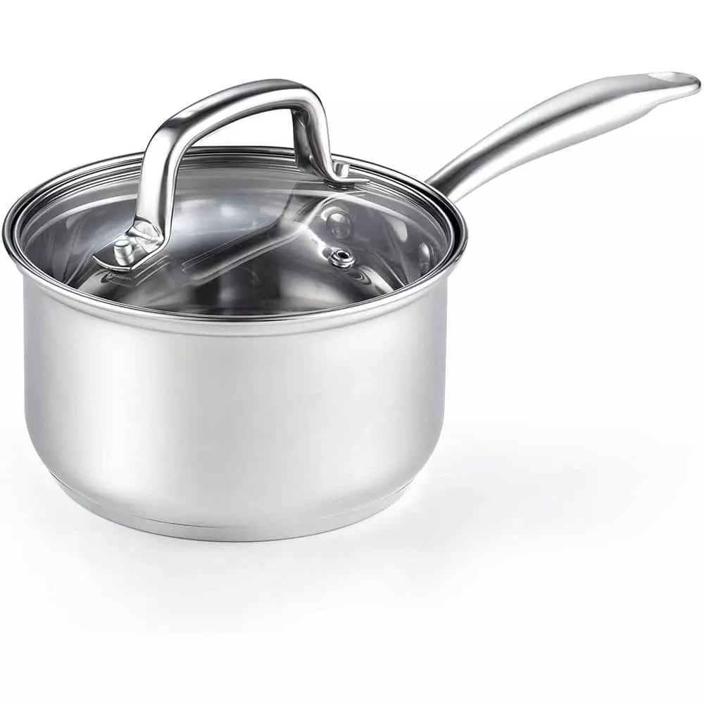2 qt. Stainless Steel Sauce Pan with Glass Lid by Cook N Home 3 2 qt. Stainless Steel Sauce Pan with Glass Lid by Cook N Home