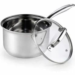 3 qt. Stainless Steel Sauce Pan with Glass Lid by Cook N Home 10 3 qt. Stainless Steel Sauce Pan with Glass Lid by Cook N Home -Cookware Sales Shop cook n home sauce pans 02608 1f 1000
