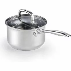 3 qt. Stainless Steel Sauce Pan with Glass Lid by Cook N Home 11 3 qt. Stainless Steel Sauce Pan with Glass Lid by Cook N Home -Cookware Sales Shop cook n home sauce pans 02608 44 1000