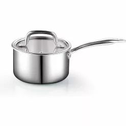 1.5 qt. Tri-Ply Clad Stainless Steel Sauce Pan with Lid in Silver by Cook N Home 9 1.5 qt. Tri-Ply Clad Stainless Steel Sauce Pan with Lid in Silver by Cook N Home -Cookware Sales Shop cook n home sauce pans 02679 1f 1000