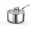 1.5 qt. Tri-Ply Clad Stainless Steel Sauce Pan with Lid in Silver by Cook N Home 2 1.5 qt. Tri-Ply Clad Stainless Steel Sauce Pan with Lid in Silver by Cook N Home -Cookware Sales Shop cook n home sauce pans 02679 64 1000