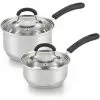 1 qt. and 2 qt. Stainless Steel Saucepan by Cook N Home 2 1 qt. and 2 qt. Stainless Steel Saucepan by Cook N Home -Cookware Sales Shop cook n home sauce pans 02701 64 1000