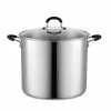 12 qt. Stainless Steel Stock Pot in Black and Stainless Steel with Glass Lid by Cook N Home 1 12 qt. Stainless Steel Stock Pot in Black and Stainless Steel with Glass Lid by Cook N Home -Cookware Sales Shop cook n home stock pots 02441 64 1000