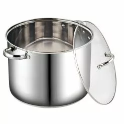 16 qt. Stainless Steel Stock Pot with Glass Lid by Cook N Home -Cookware Sales Shop cook n home stock pots 02527 4f 1000