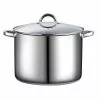 16 qt. Stainless Steel Stock Pot with Glass Lid by Cook N Home 1 16 qt. Stainless Steel Stock Pot with Glass Lid by Cook N Home -Cookware Sales Shop cook n home stock pots 02527 64 1000