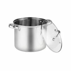 8 qt. Stainless Steel Stockpot with Lid by Cook N Home