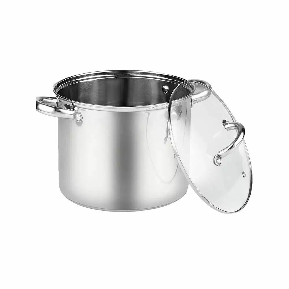 8 qt. Stainless Steel Stockpot with Lid by Cook N Home 3 8 qt. Stainless Steel Stockpot with Lid by Cook N Home