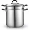 12 Qt. 4-Piece Stainless Steel Pasta Cooker Steamer Multipots by Cook N Home 1 12 Qt. 4-Piece Stainless Steel Pasta Cooker Steamer Multipots by Cook N Home -Cookware Sales Shop cook n home stock pots 02654 64 1000