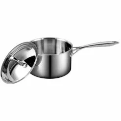 Multi-Ply Clad 1.5 qt. Stainless Steel Sauce Pan with Lid by Cooks Standard -Cookware Sales Shop cooks standard sauce pans nc 00217 c3 1000