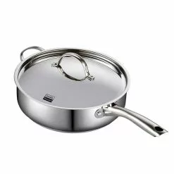 Classic 5 qt. Stainless Steel Saute Pan with Lid by Cooks Standard