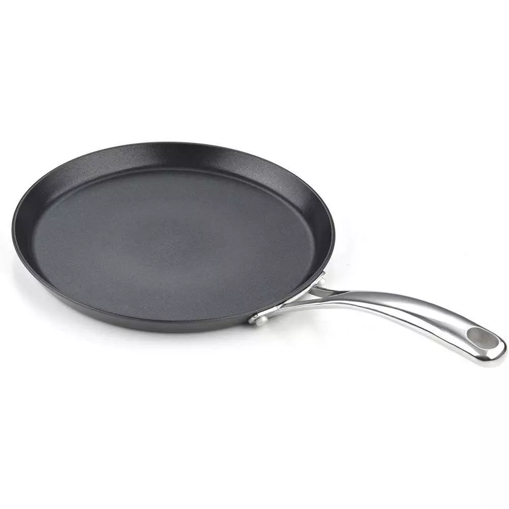 9.5 in. Black Hard Anodized Aluminum Nonstick Crepe Pan by Cooks Standard 6 9.5 in. Black Hard Anodized Aluminum Nonstick Crepe Pan by Cooks Standard - Image 4