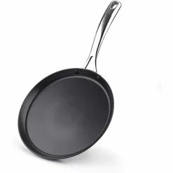 9.5 in. Black Hard Anodized Aluminum Nonstick Crepe Pan by Cooks Standard