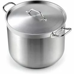 Professional Grade 30 qt. Stainless Steel Stockpot with Lid by Cooks Standard