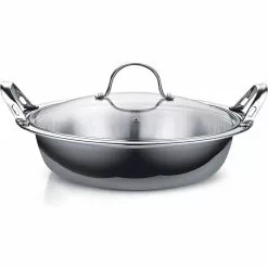 Large 14 in. Multi-Ply Clad Stainless Steel Induction Tagine Wok with 2 Handle and Extra Glass Lid by Cooks Standard 10 Large 14 in. Multi-Ply Clad Stainless Steel Induction Tagine Wok with 2 Handle and Extra Glass Lid by Cooks Standard -Cookware Sales Shop cooks standard woks stir fry pans nc 00378 4f 1000