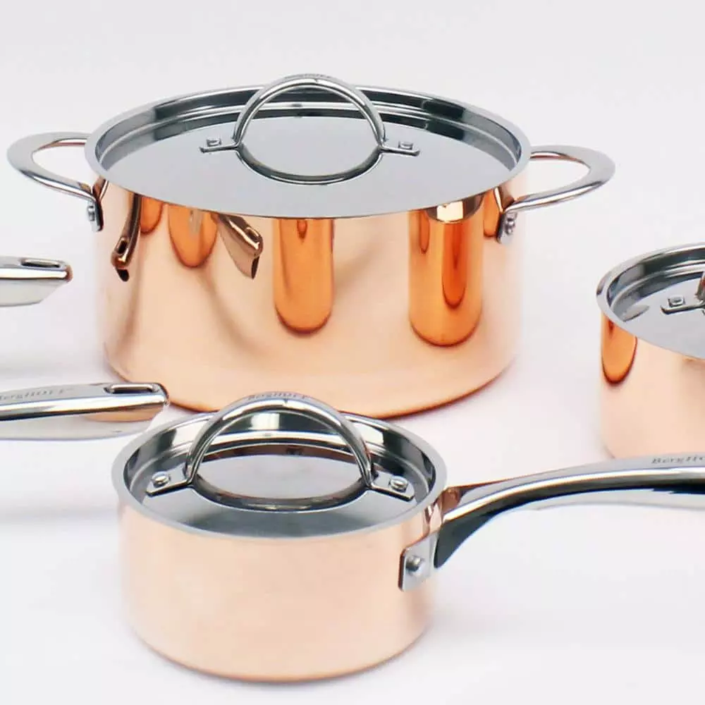 10-Piece Copper Vintage Collection Polished Cookware Set by BergHOFF 4 10-Piece Copper Vintage Collection Polished Cookware Set by BergHOFF - Image 2
