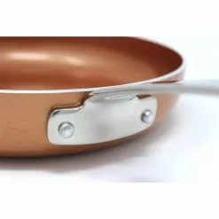3 Piece Ceramic Coated -Copper- Frying Pan Cookware Set (Induction Compatible) by Concord 12 3 Piece Ceramic Coated -Copper- Frying Pan Cookware Set (Induction Compatible) by Concord -Cookware Sales Shop copper concord stock pots rcn300 44 1000
