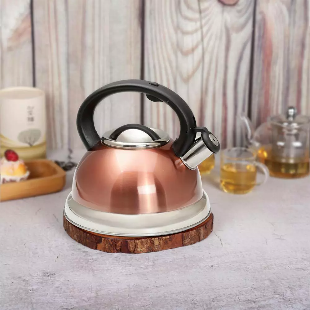 Alexa 12-Cup Copper Stainless Steel with Whistle Stovetop Tea Kettle by Creative Home 10 Alexa 12-Cup Copper Stainless Steel with Whistle Stovetop Tea Kettle by Creative Home - Image 8