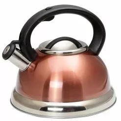 Alexa 12-Cup Copper Stainless Steel with Whistle Stovetop Tea Kettle by Creative Home