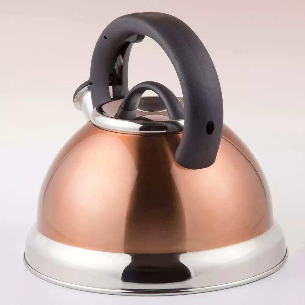 Alexa 12-Cup Copper Stainless Steel with Whistle Stovetop Tea Kettle by Creative Home 4 Alexa 12-Cup Copper Stainless Steel with Whistle Stovetop Tea Kettle by Creative Home - Image 2