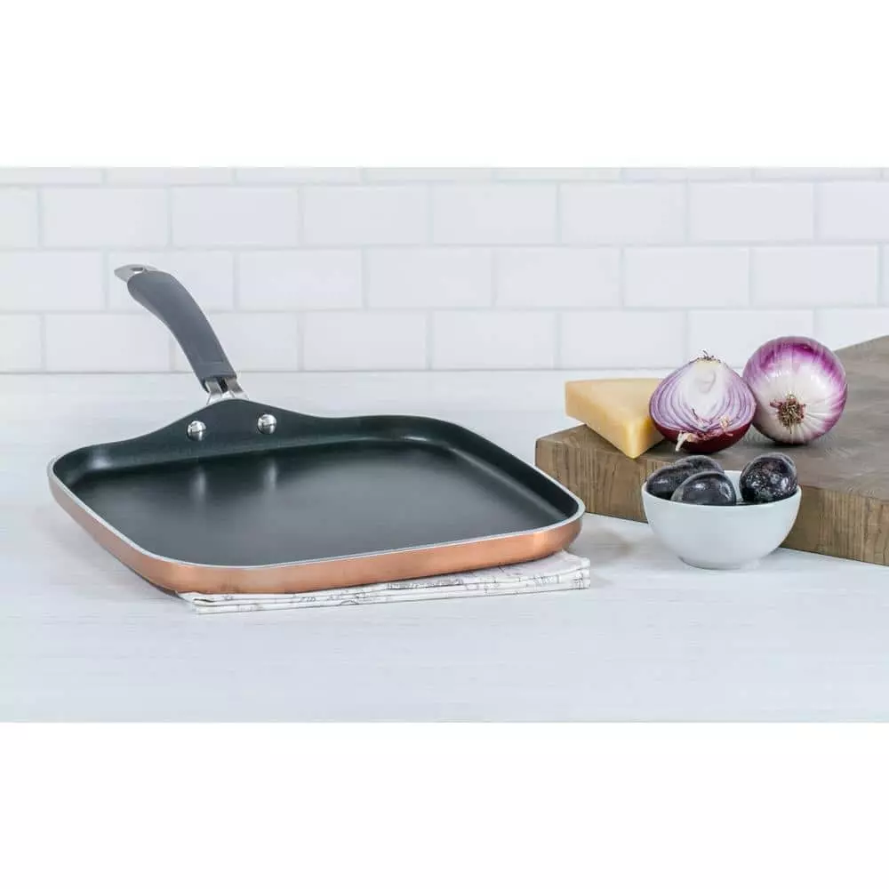 Translucent 12.5 in. Hard-Anodized Aluminum Nonstick Griddle in Copper by Epicurious 8 Translucent 12.5 in. Hard-Anodized Aluminum Nonstick Griddle in Copper by Epicurious - Image 6