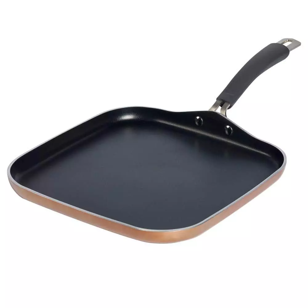 Translucent 12.5 in. Hard-Anodized Aluminum Nonstick Griddle in Copper by Epicurious 3 Translucent 12.5 in. Hard-Anodized Aluminum Nonstick Griddle in Copper by Epicurious