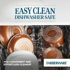 Glide 12-Piece Aluminum Ceramic Nonstick Cookware Set in Copper by Farberware -Cookware Sales Shop copper farberware pot pan sets 10658 44 1000