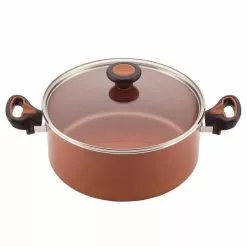 Glide 12-Piece Aluminum Ceramic Nonstick Cookware Set in Copper by Farberware -Cookware Sales Shop copper farberware pot pan sets 10658 76 1000