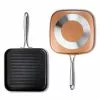 10.5 in. Copper Cast Textured Surface Aluminum Non-Stick Grill Pan by Gotham Steel 1 10.5 in. Copper Cast Textured Surface Aluminum Non-Stick Grill Pan by Gotham Steel -Cookware Sales Shop copper gotham steel grill pans 2996 64 1000