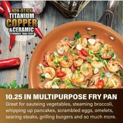 10-Piece Aluminum Ti-Ceramic Nonstick Round Cookware Set with Lids in Copper by Gotham Steel 12 10-Piece Aluminum Ti-Ceramic Nonstick Round Cookware Set with Lids in Copper by Gotham Steel -Cookware Sales Shop copper gotham steel pot pan sets 1993 1f 1000