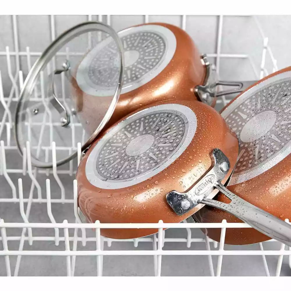 StackMaster 21- Piece Aluminum Cast Textured Ceramic Nonstick Cookware and Bakeware Set with Utensils by Gotham Steel 8 StackMaster 21- Piece Aluminum Cast Textured Ceramic Nonstick Cookware and Bakeware Set with Utensils by Gotham Steel - Image 6