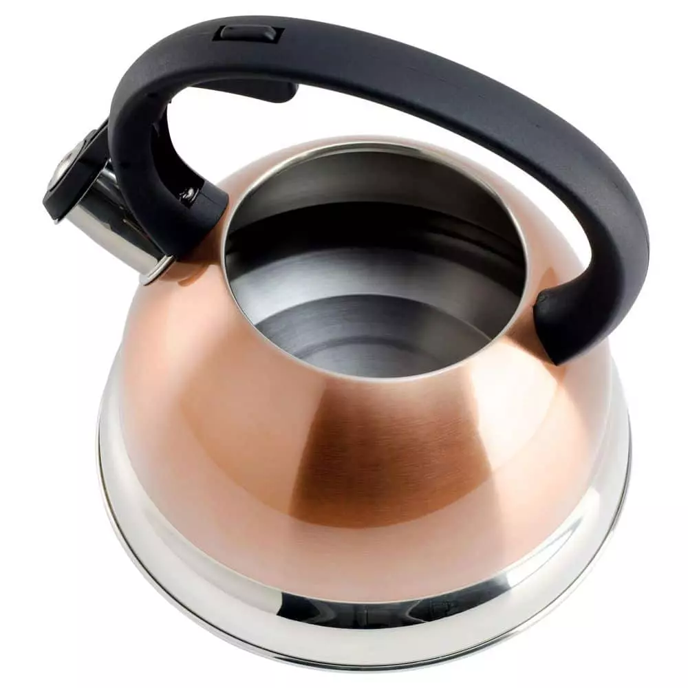 Flintshire 1.75 Qt. 7-Cups Stainless Steel Whistling Stovetop Tea Kettle in Copper by Mr. Coffee 7 Flintshire 1.75 Qt. 7-Cups Stainless Steel Whistling Stovetop Tea Kettle in Copper by Mr. Coffee - Image 5