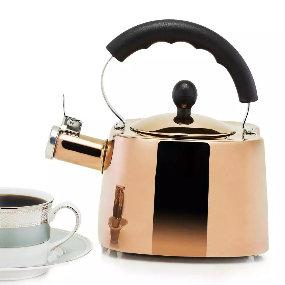 DuraCopper 7.61-Cup Stovetop Tea Kettle in Copper by Old Dutch 4 DuraCopper 7.61-Cup Stovetop Tea Kettle in Copper by Old Dutch - Image 2