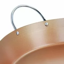 Stonefire 16 in. Carbon Steel Nonstick Frying Pan Paella Pan in Copper by Oster -Cookware Sales Shop copper oster skillets 985116548m 44 1000