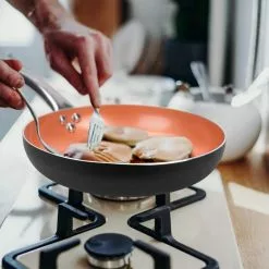 CSK 8 in. Aluminum Non Stick Frying Pan in Copper with Lid by Unbranded 11 CSK 8 in. Aluminum Non Stick Frying Pan in Copper with Lid by Unbranded -Cookware Sales Shop copper skillets 80419 44 1000